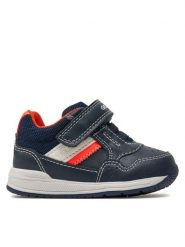 Geox Sneakersy B Rishon B. A B250RA 0BC14 C4324 Granatowy. Niebieskie buty sportowe chłopięce Geox, bez wzorów, ze skóry, bez zapięcia. Za 169.99 zł.
