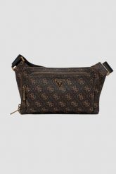 GUESS Ciemnobrązowa męska saszetka Bumbag. Brązowe saszetki męskie Guess, ze skóry ekologicznej, eleganckie. W wyprzedaży za 224.99 zł.