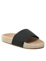 Roxy Espadryle ARJL101053 Czarny. Czarne espadryle damskie Roxy, bez wzorów, ze skóry, bez obcasa, bez zapięcia. Za 199.99 zł.