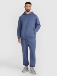 4F Spodnie dresowe joggery męskie - niebieskie 3XL. Niebieskie spodnie sportowe męskie 4f, m, bez wzorów, z bawełny. Za 149.99 zł.