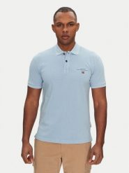 Napapijri Polo Elbas NP0A4GDL Błękitny Regular Fit. Niebieskie koszulki polo męskie Napapijri, m, bez wzorów, z bawełny, bez ramiączek. Za 179.99 zł.