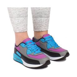 Sportowe Trampki H2002-3. Czarne trampki i tenisówki damskie ButyModne, bez wzorów, sportowe, bez zapięcia. Za 74.50 zł.