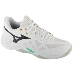 Buty do siatkówki męskie, Wave Momentum Pro. Białe buty sportowe męskie Mizuno, bez zapięcia, do siatkówki, mizuno wave. Za 399.99 zł.