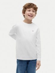 Tommy Hilfiger Bluzka Essential KB0KB09846 Biały Regular Fit. Białe t-shirty dla chłopców Tommy Hilfiger, bez wzorów, z bawełny, bez ramiączek. Za 129.99 zł.