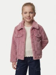 Guess Futro J6YL13 K4223 Różowy Regular Fit. Czerwone kurtki i płaszcze dla dziewczynek Guess, z aplikacjami, z futra, bez kaptura. Za 524.99 zł.