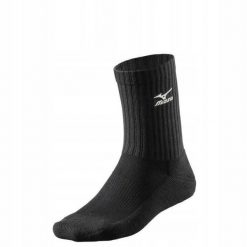 Męskie siatkarskie skarpety Mizuno VB Volley Medium Sock. Czarne skarpety męskie Mizuno, bez wzorów, z bawełny. Za 53.05 zł.