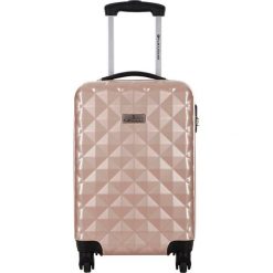 Walizka w kolorze beżowym - 36 l. Walizki męskie Platinium, z materiału. W wyprzedaży za 199.95 zł.