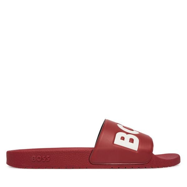 Klapki BOSS. Czerwone klapki męskie Boss. Za 159.99 zł.