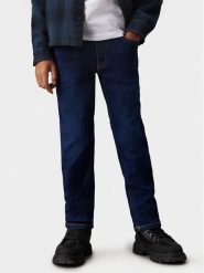 Calvin Klein Jeans Jeansy Authentic IB0IB02188 Granatowy Regular Fit. Niebieskie jeansy dla chłopców Calvin Klein Jeans, z bawełny. Za 179.99 zł.