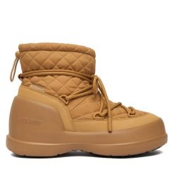 Śniegowce Moon Boot. Brązowe śniegowce i trapery damskie Moon Boot. Za 899.99 zł.