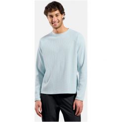 Bluza męska ODLO Mid layer CUBIC. Niebieskie bluzy męskie Odlo, m, bez wzorów, z materiału, bez kaptura. Za 269.99 zł.
