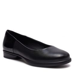 Baleriny ECCO. Czarne baleriny damskie ecco, bez wzorów, bez obcasa. Za 879.99 zł.