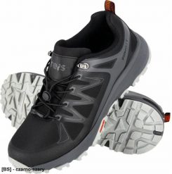 BPIEMONT - Półbuty robocze PIEMONT męskie lekkie wygodne tkanina Oxford połączona z PU wciągane do pracy górskie wędrówki - czarno-szary 41. Czarne półbuty na co dzień męskie Reis, z tkaniny, biznesowe, bez zapięcia. Za 192.46 zł.