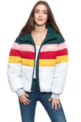 DAMSKA KURTKA ZIMOWA WRANGLER RAINBOW PUFFER CLOUD BLUE W4Q0WBB03 112129190. Niebieskie kurtki damskie Wrangler, na zimę, l, bez wzorów, bez kaptura. W wyprzedaży za 139.99 zł.