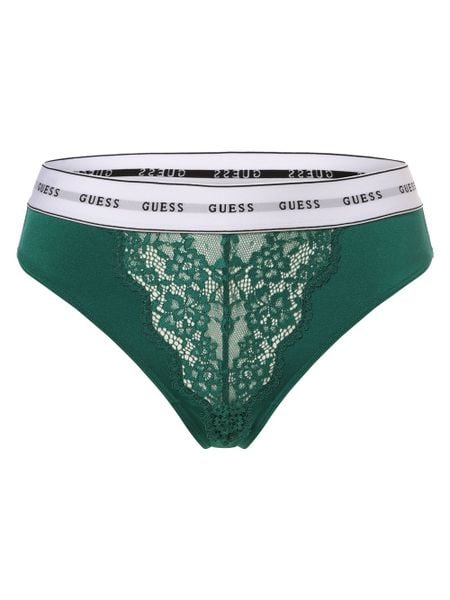 GUESS Stringi Kobiety zielony, M. Zielone stringi damskie Guess, m, z aplikacjami. Za 89.95 zł.
