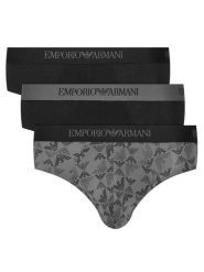 Emporio Armani Underwear Komplet slipów EM000256 AF10800 MC200 Czarny. Czarne slipki męskie Emporio Armani Underwear, m, bez wzorów, z bawełny. Za 239.99 zł.
