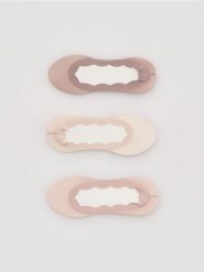 Skarpetki baleriny 3 pack - beżowy. Brązowe skarpety damskie Reserved, bez wzorów. Za 39.99 zł.