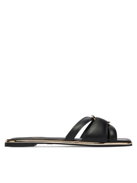 Aldo Klapki Yesenia 13623189 Czarny. Czarne klapki damskie Aldo, bez wzorów, bez obcasa. Za 289.99 zł.