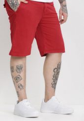 Czerwone Szorty Adraros. Czerwone szorty męskie Born2be, na lato, m, bez wzorów, z tkaniny. Za 74.99 zł.