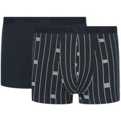 Fila Boxers 2-pak Granatowy 2xl. Niebieskie bokserki męskie Fila, m, bez wzorów, z bawełny. Za 82.70 zł.