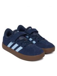 Adidas Sneakersy Vl Court 3.0 KI6490 Granatowy. Niebieskie buty sportowe chłopięce Adidas, bez wzorów, ze skóry, bez zapięcia. Za 199.99 zł.