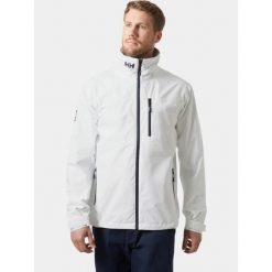 Kurtka Żeglarska Męska Helly Hansen Crew 2.0. Białe kurtki męskie Helly Hansen, m, bez wzorów, sportowe, bez kaptura. Za 649.00 zł.