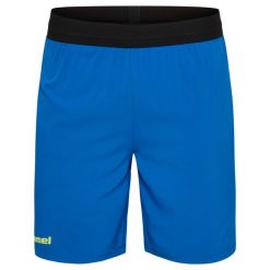 Spodenki treningowe Hummel Blaze Pro. Niebieskie szorty sportowe damskie Hummel, bez wzorów, sportowe, do piłki nożnej. Za 178.00 zł.