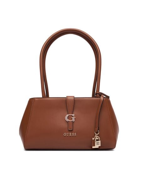 Guess Torebka Carrie HWVG98 96080 Brązowy. Brązowe torebki do ręki damskie Guess, z aplikacjami, ze skóry, bez dodatków. Za 639.99 zł.