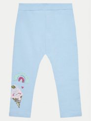 NAME IT Legginsy Frani 13228634 Błękitny Slim Fit. Niebieskie legginsy dla dziewczynek Name it, bez wzorów, z bawełny. Za 59.99 zł.