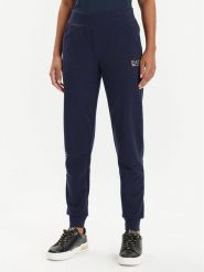 EA7 Emporio Armani Spodnie dresowe 8NTP85 TJTXZ 0555 Granatowy Regular Fit. Niebieskie spodnie dresowe damskie EA7 Emporio Armani, s, bez wzorów, z bawełny. Za 219.99 zł.