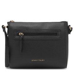Torebka Jenny Fairy. Czarne listonoszki damskie Jenny Fairy, bez wzorów, bez dodatków. Za 89.99 zł.