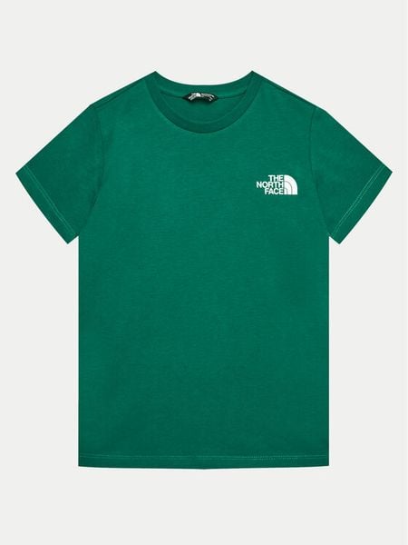The North Face T-Shirt Redbox NF0A89VT Zielony Regular Fit. Zielone t-shirty dla chłopców The North Face, bez wzorów, z bawełny, bez ramiączek. Za 69.99 zł.