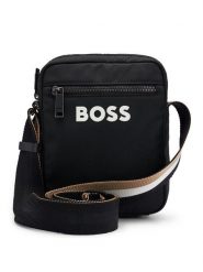 BOSS Saszetka Catch 3.0 Ns Zip 50511961 Czarny. Czarne saszetki męskie Boss, z materiału. Za 319.99 zł.