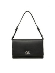 Calvin Klein Torebka Ck Elongated Shoulder Bag K60K612807 Czarny. Czarne torebki do ręki damskie Calvin Klein, bez wzorów, ze skóry, bez dodatków. Za 309.99 zł.