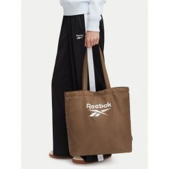 Torebka Reebok. Brązowe torebki do ręki damskie Reebok, bez wzorów, bez dodatków. Za 69.99 zł.