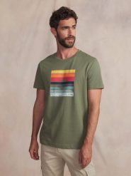 Koszulka z siateczki TBS Keran. Zielone t-shirty damskie TBS, xl, bez wzorów, z bawełny, eleganckie, bez kołnierzyka. Za 139.00 zł.