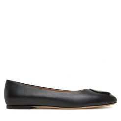 Baleriny Aigner. Czarne baleriny damskie Aigner, bez wzorów, bez obcasa. Za 889.99 zł.