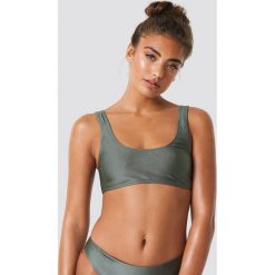 NA-KD Swimwear Sportowa góra bikini - Green. Zielone bikini damskie NA-KD Swimwear. Za 60.95 zł.