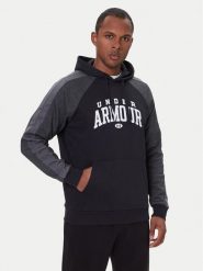 Under Armour Bluza Ua Rival Fleece Colorblock 6003958 Czarny Loose Fit. Czarne bluzy męskie Under Armour, m, bez wzorów, z bawełny, bez kaptura. Za 249.99 zł.