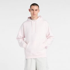 Bluza męska New Balance MT41511AAA – różowa. Czerwone bluzy męskie New Balance, m, z aplikacjami, z bawełny, z kapturem. Za 299.99 zł.