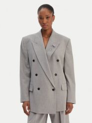 HUGO Marynarka Antegi 50554018 Szary Relaxed Fit. Szare żakiety damskie Hugo, bez wzorów, z syntetyku. Za 1,549.00 zł.