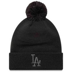 Czapka zimowa damska New Era Metallic Bobble Los Angeles Dodger blacks. Czarne czapki i kapelusze damskie New Era, na zimę, bez wzorów. Za 129.99 zł.