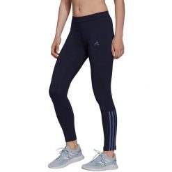 Damskie legginsy adidas Essentials Fitted 7/8, wysoka talia, bawełna z elastanem. Białe legginsy damskie Adidas, bez wzorów, z bawełny, na fitness i siłownię. Za 112.99 zł.