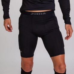 Spodenki bramskarskie męskie Joma Protec. Czarne krótkie spodenki sportowe męskie Joma, m, bez wzorów, do piłki nożnej. Za 110.99 zł.