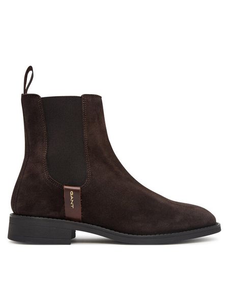 Gant Sztyblety 33553426 Brązowy ciemny. Brązowe botki damskie GANT, bez obcasa, na płaskiej podeszwie, bez zapięcia. Za 719.99 zł.