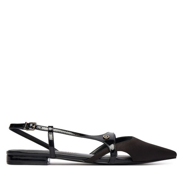 Baleriny Just Cavalli. Czarne baleriny damskie Just Cavalli, bez wzorów, bez obcasa. Za 563.99 zł.
