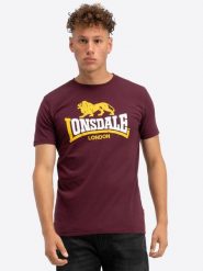Koszulka Lonsdale Holmpton. Brązowe koszulki sportowe męskie Lonsdale, m, bez wzorów, z bawełny, bez kołnierzyka, bez ramiączek, na fitness i siłownię. Za 154.00 zł.