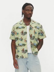 Element Koszula Sbxe Camp ELYWT00171 Zielony Regular Fit. Zielone koszule męskie Element, m, bez wzorów, z bawełny, bez kołnierzyka, bez ramiączek. Za 199.99 zł.