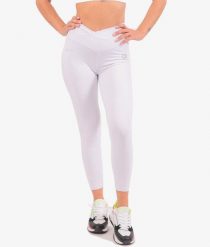 Damskie legginsy Givova ECO. Białe legginsy sportowe damskie Givova, s, bez wzorów, z elastanu, z podwyższonym stanem, długie, na fitness i siłownię. Za 165.25 zł.
