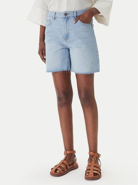 Eleh Szorty jeansowe EL123 Niebieski Regular Fit. Niebieskie szorty damskie Eleh, bez wzorów, z jeansu. Za 384.99 zł.